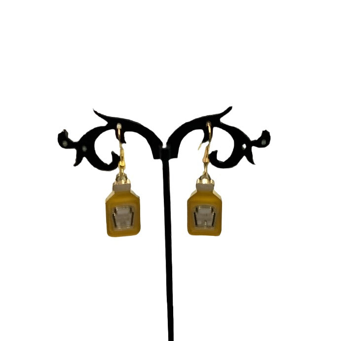 Mustard earrings