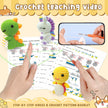Krrbsr Christmas Gifts Crochet Kit 6PCS DIY Animal Amigurumi Yarn Craft Kit