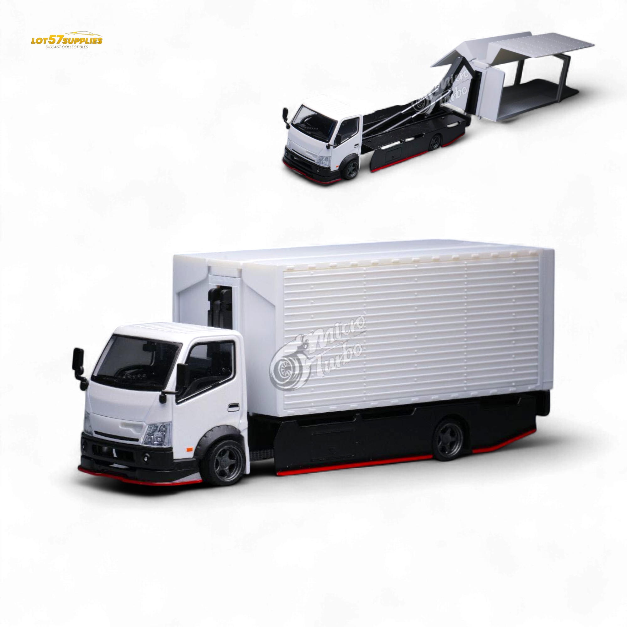 MicroTurbo Hino 300 Custom Wing Truck 1:64 Diecast