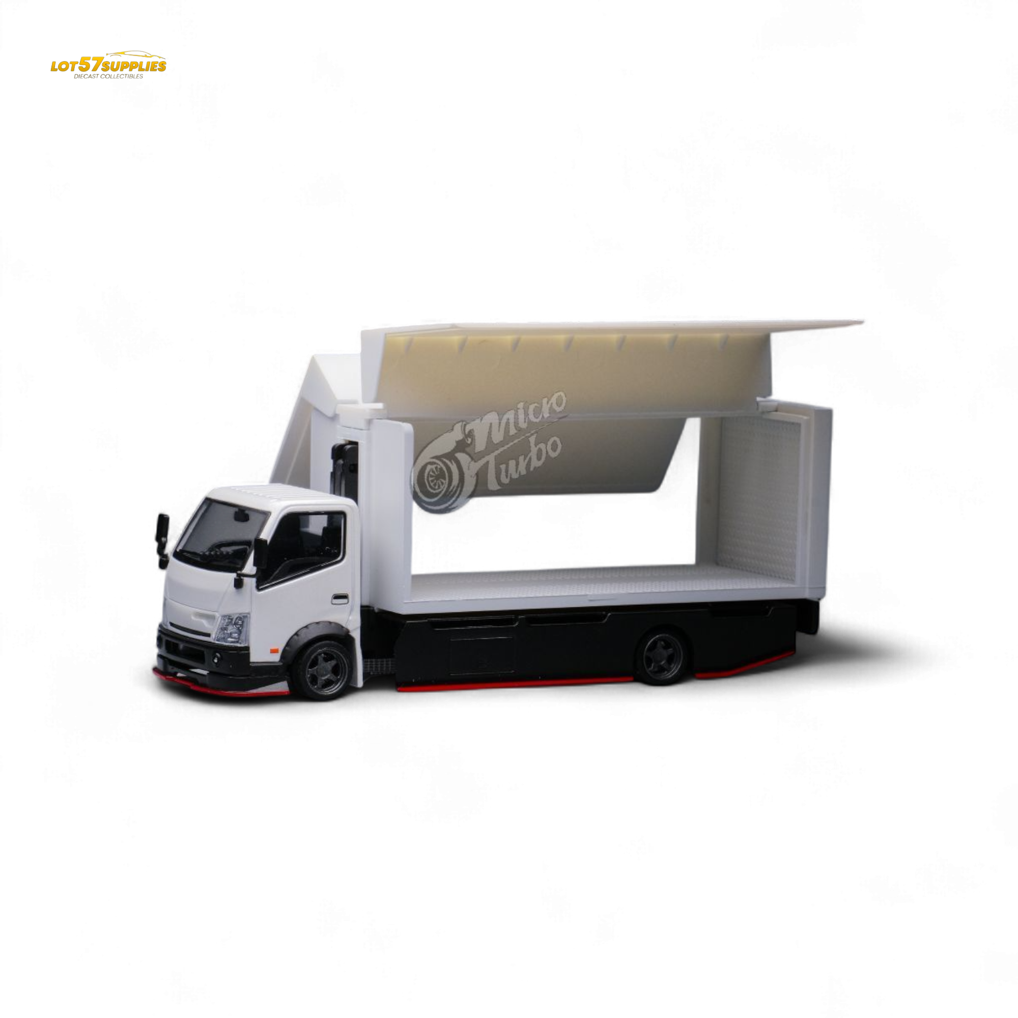 MicroTurbo Hino 300 Custom Wing Truck 1:64 Diecast