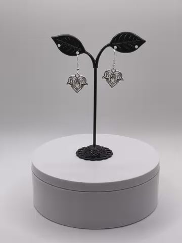 Filagree Heart Earrings