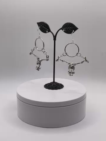 Skeleton and Shackle Earrings