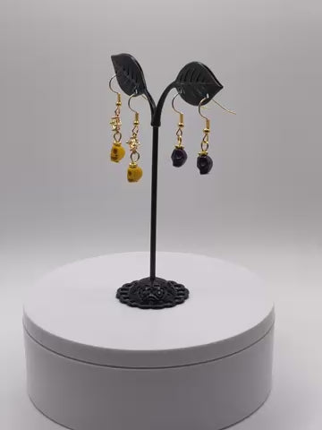 Colorful Tiny Skull Earrings