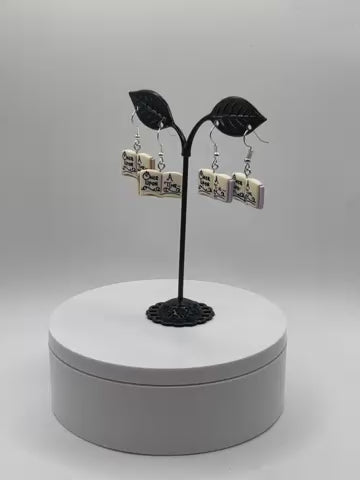 Once Upon A Time Book Earrings