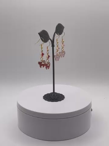 Kitties,Crosses  and Crystal  Earrings