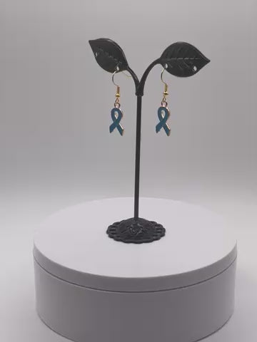 Turquoise Ribbon Earrings