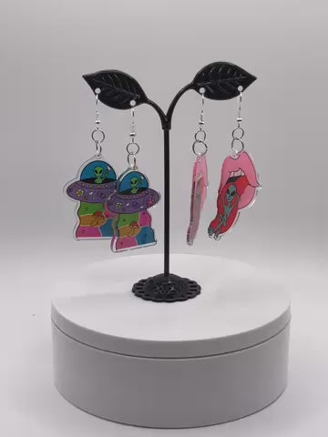 Ufo and Alien Earrings
