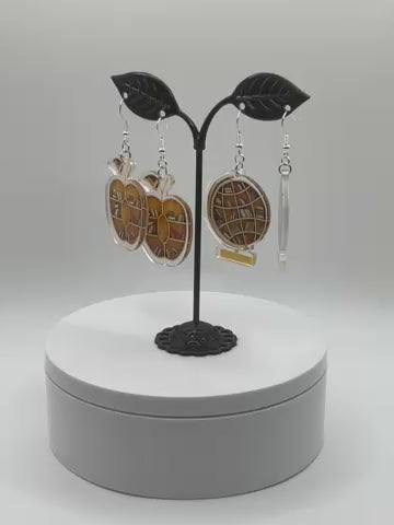 Bookshelf Earrings