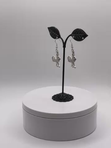 Rooster Earrings