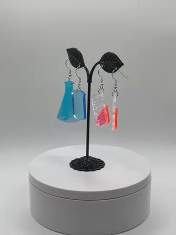 Science  beaker  earrings