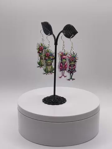 Cartoon Frog Earrings