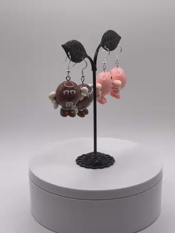 Chocolate Candy People Earrings