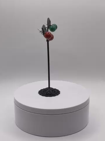 Round Stone Earrings