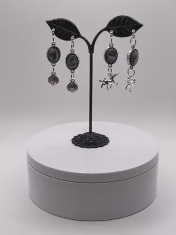 Oval Opalescent Earrings