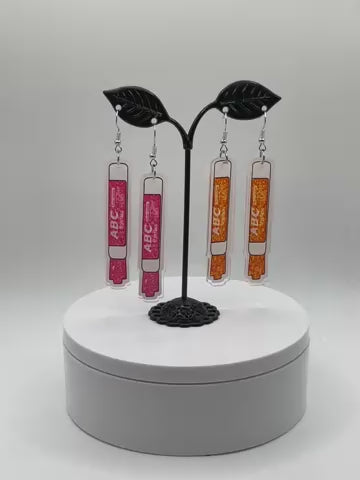 Erasable Marker Earrings