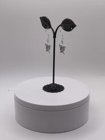 Filagree Sea Turtle Earrings