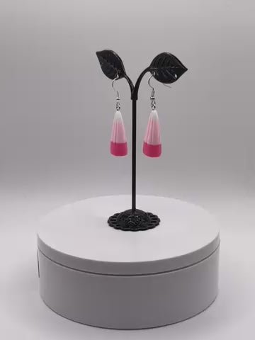 Pink Candy Corn Earrings