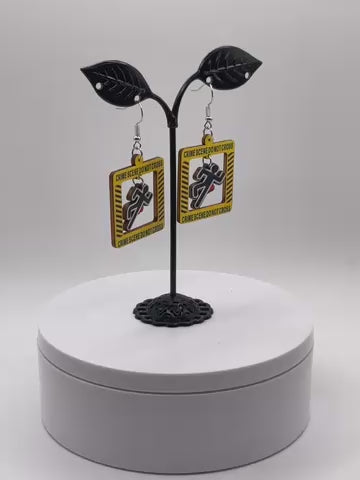 Crime Scene Earrings