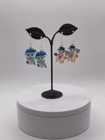 Snowman Earrings