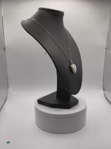 Sterling Silver, Mother of Pearl Locket Necklace