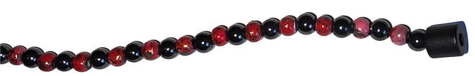 8 1/4 inch Black and Red 4mm magnetic bead bracelet or anklet