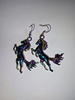 Rainbow Horse Earrings