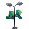 Clover Green Top Hat Earrings