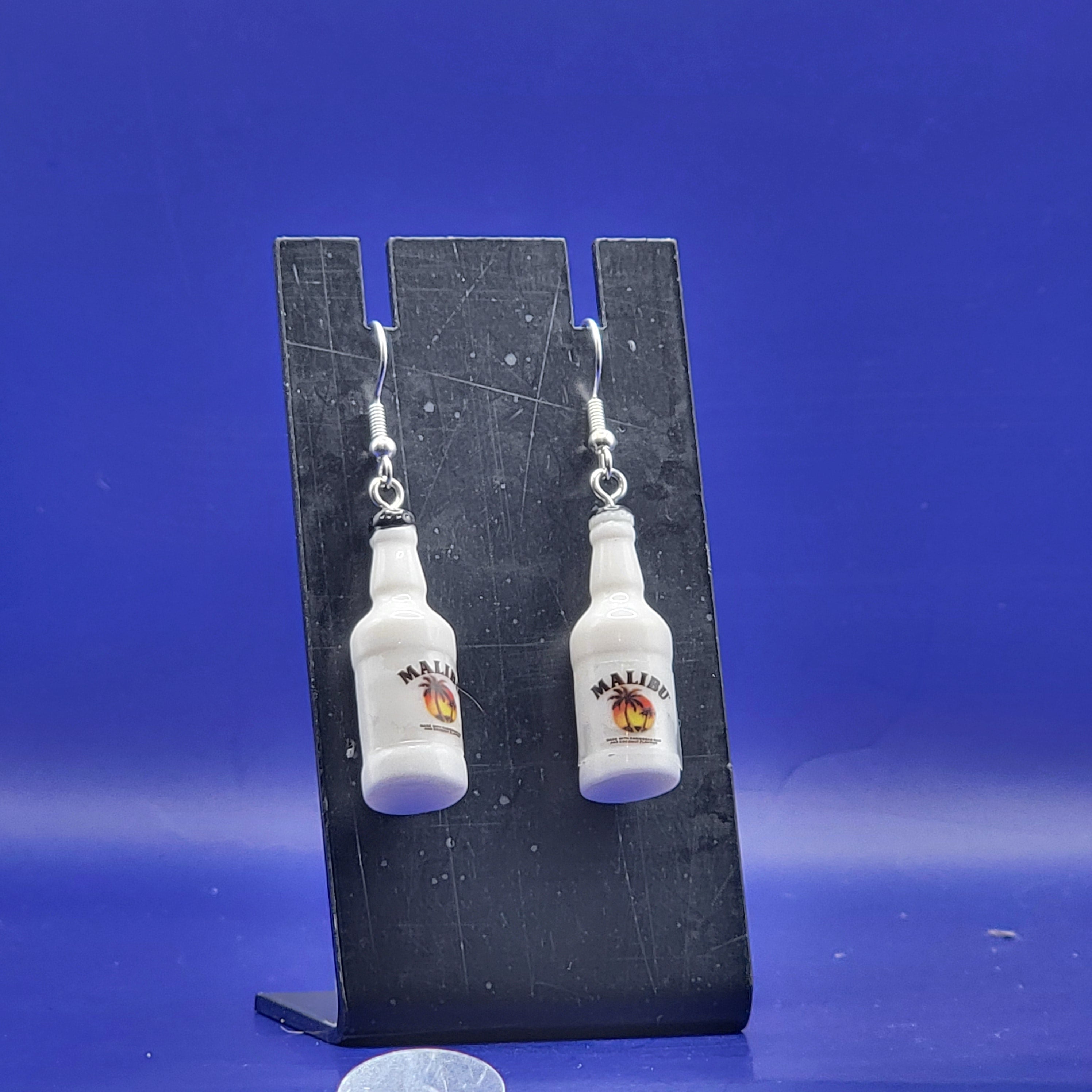 Malibu rum earrings