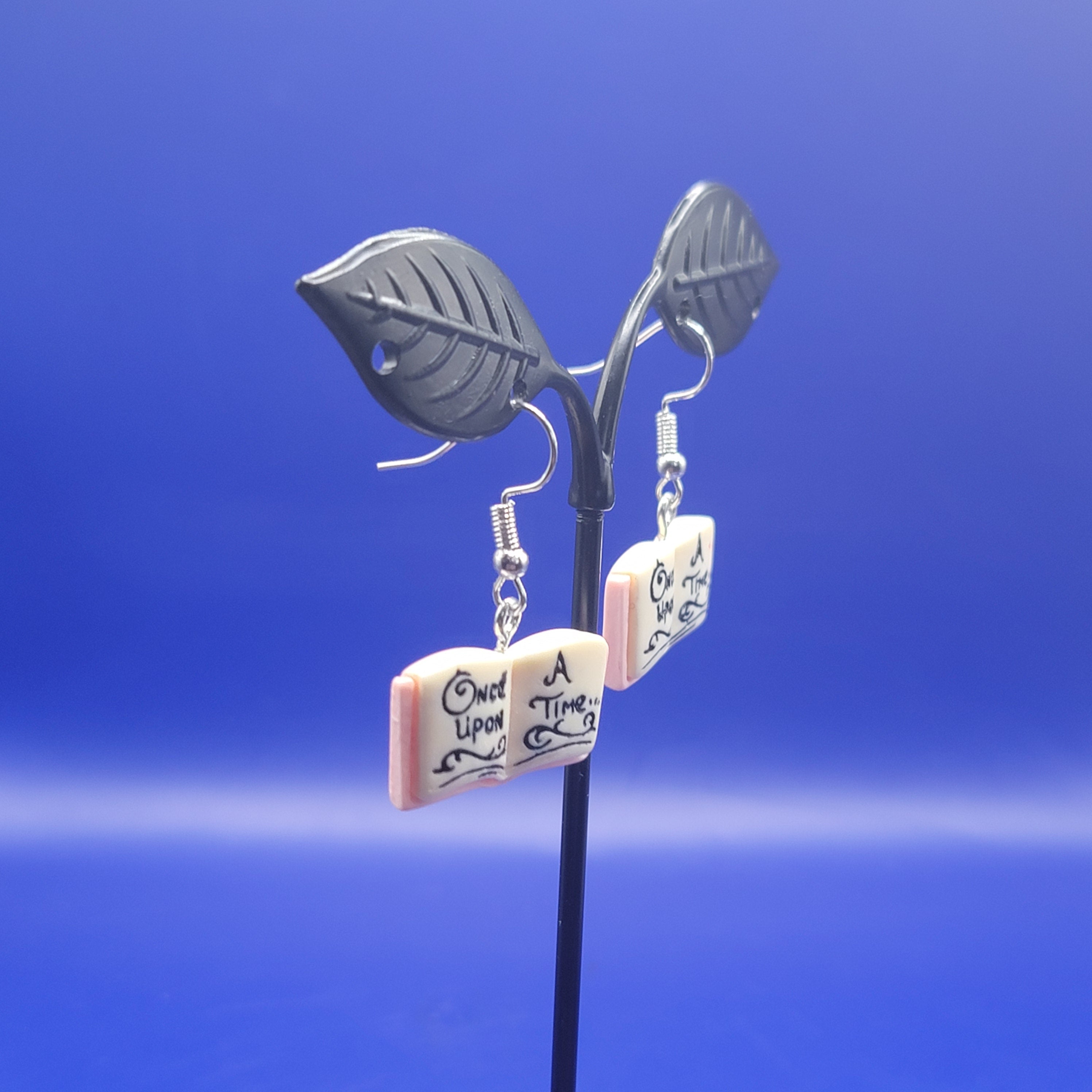 Once upon a time book earrings