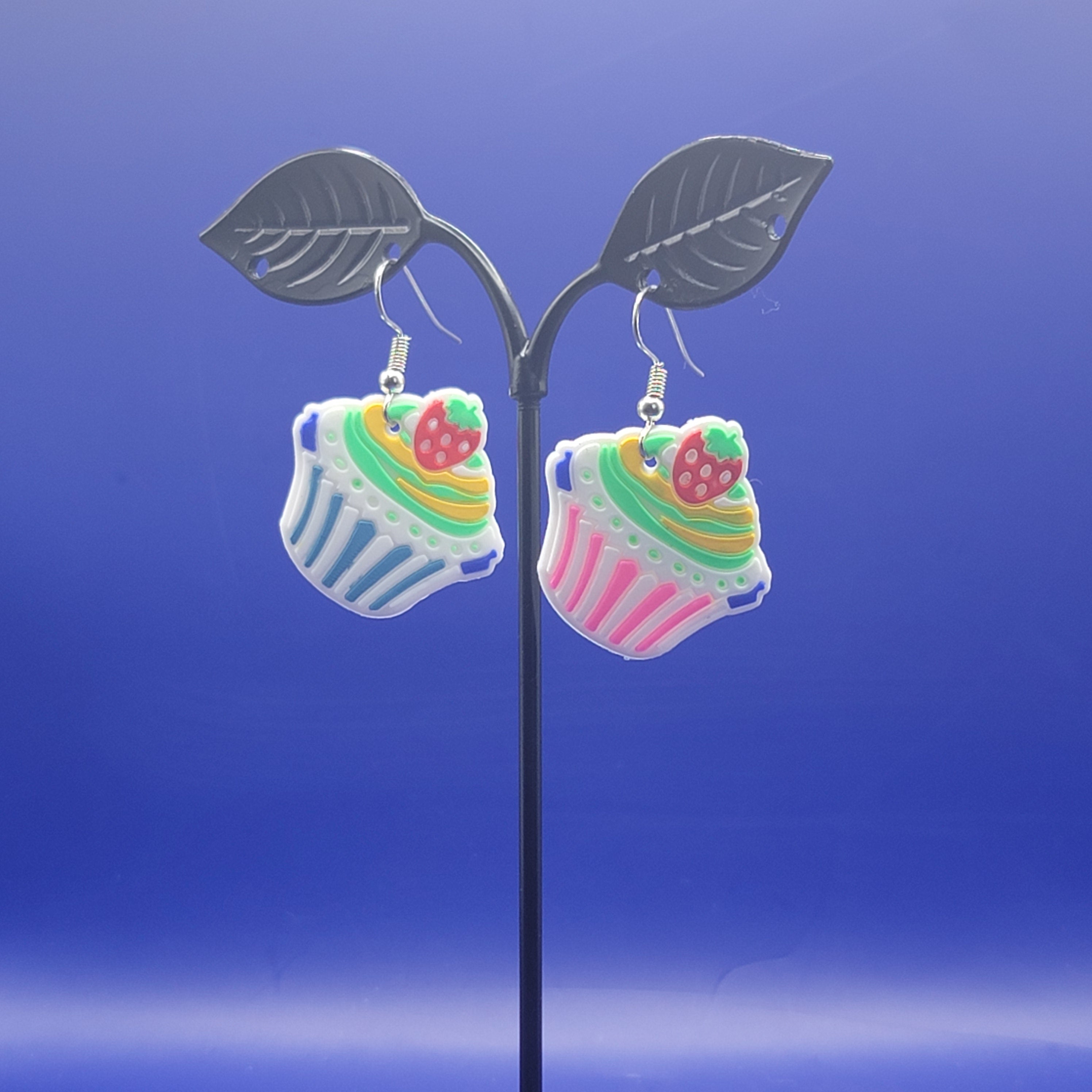 Cup cake earrings