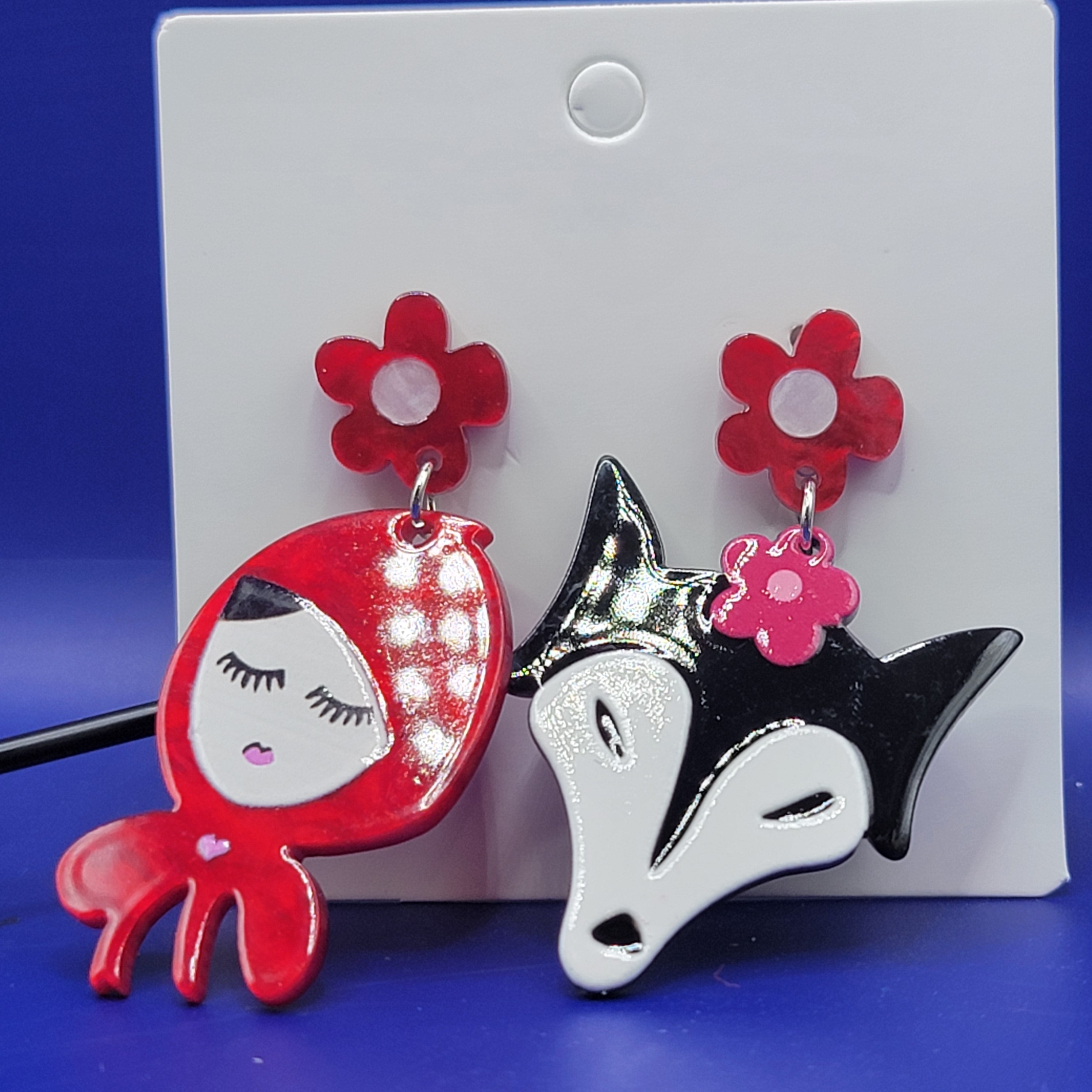 Little red riding hood earings
