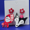 Little red riding hood earings
