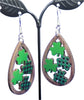 Shamrock Wooden Earrings