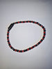 8 1/4 inch Black and Red 4mm magnetic bead bracelet or anklet