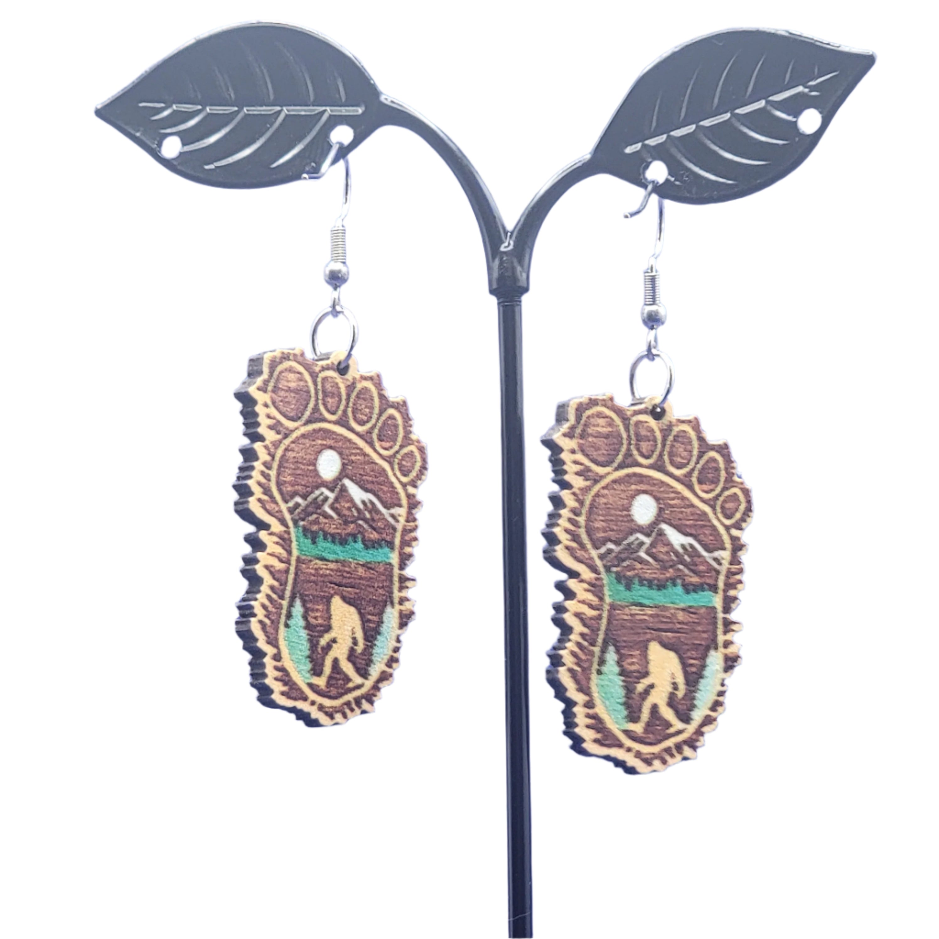 Bigfoot earrings