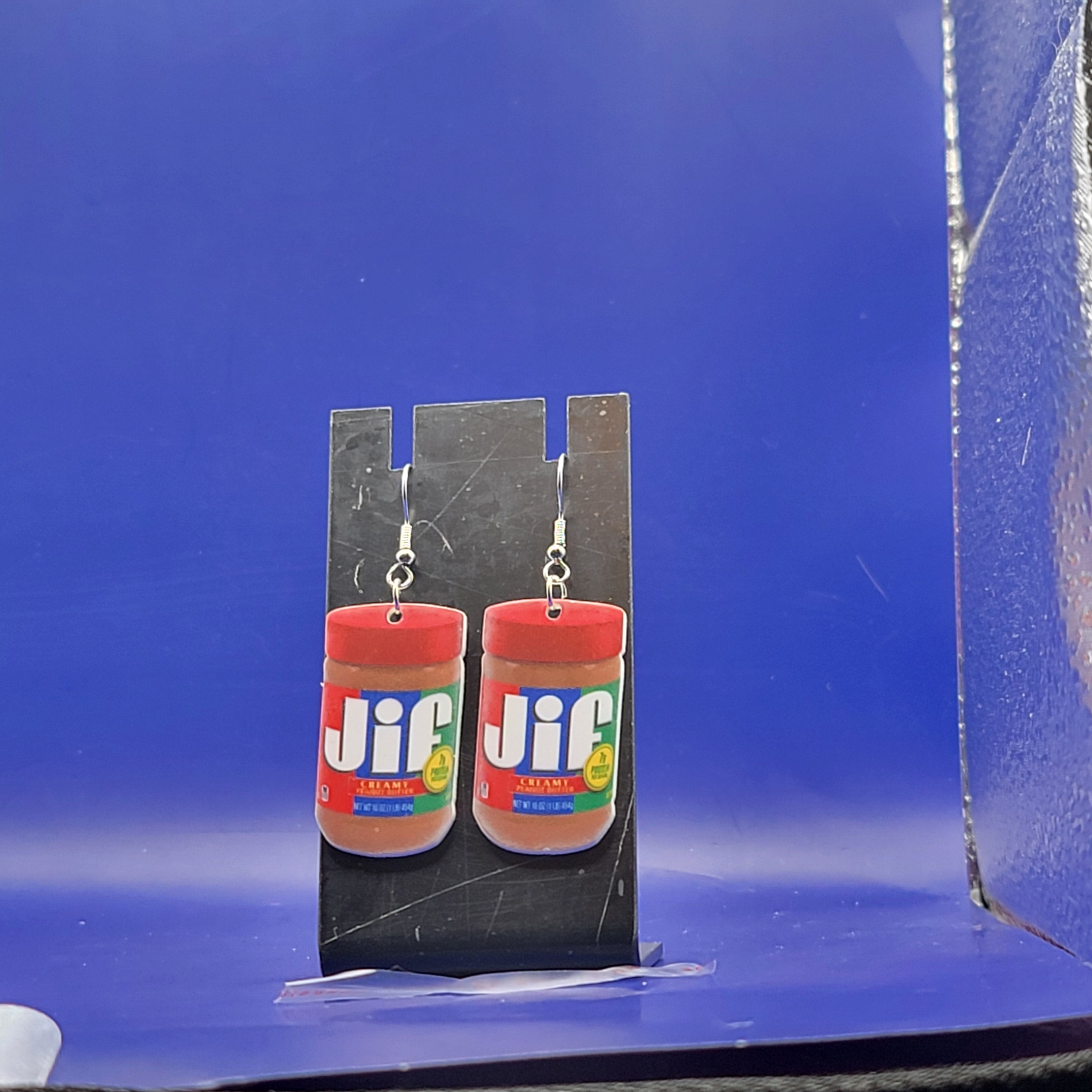 Jif penut butter earrings