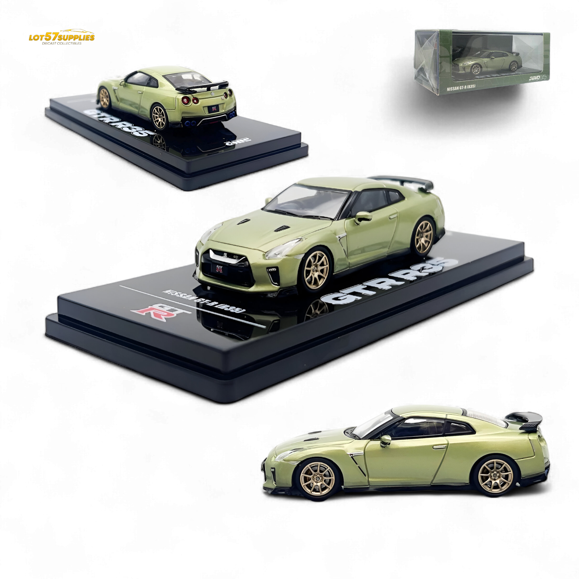 INNO64 Nissan Skyline GT-R R35 Millenium Jade 1:64 Diecast