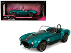 Shelby Cobra 427 MKII Teal Metallic with Gray Stripes 